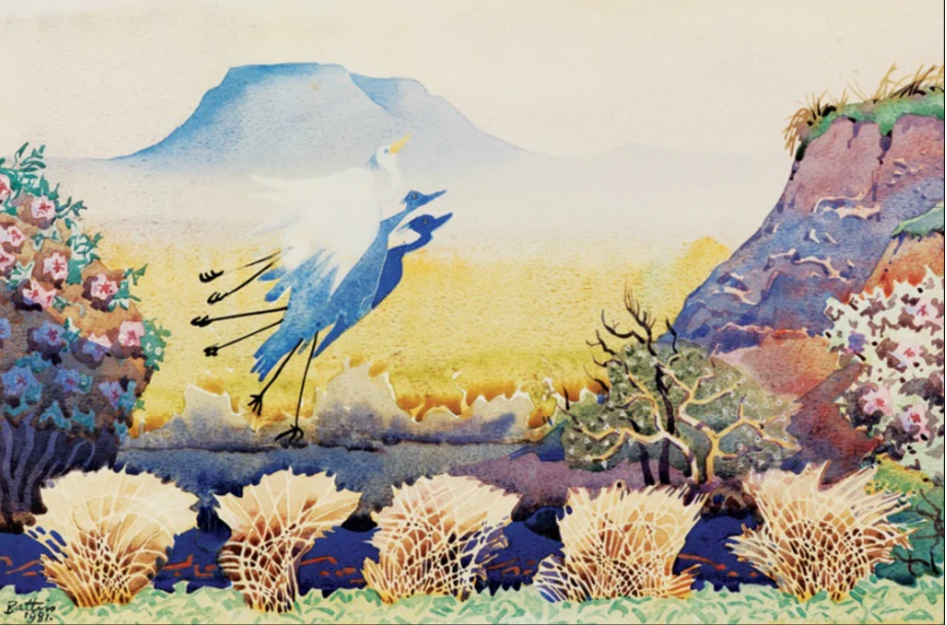 Karoo Birds In Flight placemat